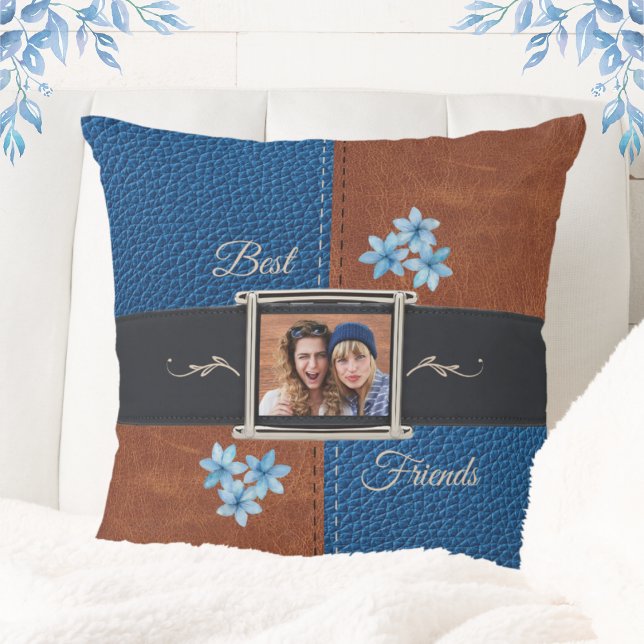 Stilvolle Bestie Geschenkwürfelwurf Kissen BESTE F (Stylish Bestie Gift Throw Pillow)