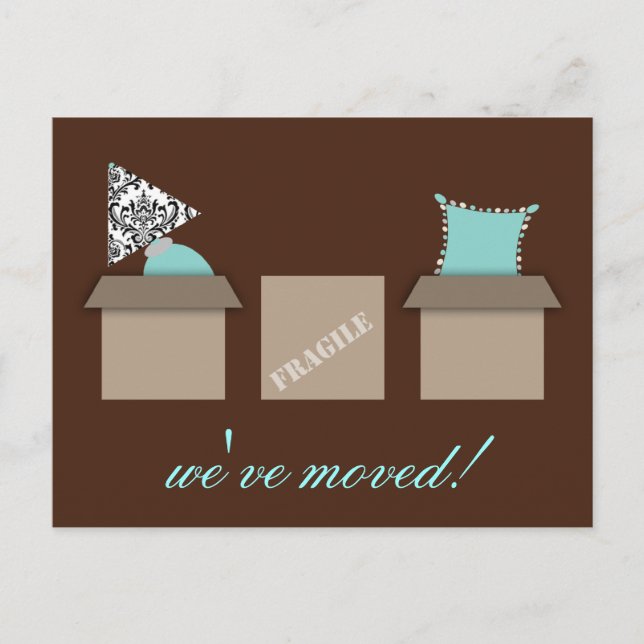 Stilvolle bewegte Boxen Bewegende Ankündigung Post (Vorderseite)