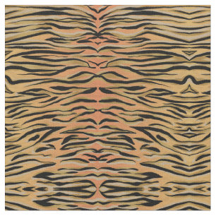 Stilvolle Black Gold Tiger Animal Print Stoff