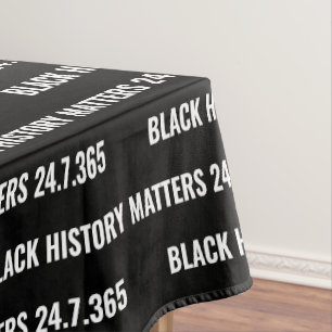 Stilvolle BLACK HISTORY MATTERS BHM Tischdecke