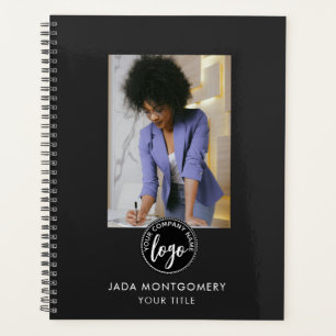 Stilvolle Black ID Card Modernes Minimalistisches  Planer