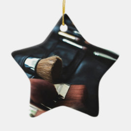 Stilvolle Black Makeup Artist Keramikornament