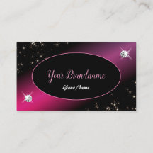 Stilvolle Black Pink Glitzer Stars Sparkle Diamond