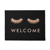 Stilvolle Black Rose Gold Eyelashes Willkommen