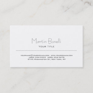 Stilvolle Black & White Trendy Business Card Visitenkarte