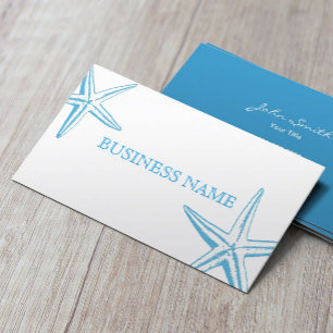Stilvolle Blue Starfish Beauty Salon Business Card Visitenkarte