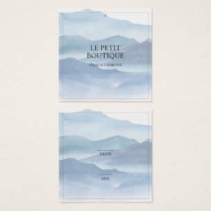 Stilvolle Blue Watercolor Clothing Einzelhandelspr