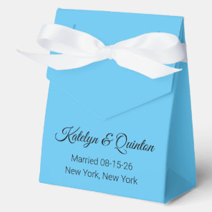Stilvolle Blue Wedding Geschenkschachtel