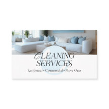 Stilvolle Blue White Moderne Reinigungsdienste