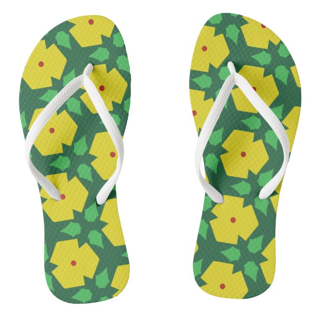 Stilvolle Blume Flip Flops (Fußbett)