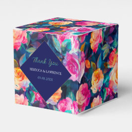 Stilvolle Blume Hochzeit Geschenkschachtel