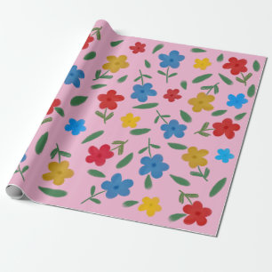 STILVOLLE BLUME PATTER GESCHENKPAPIER