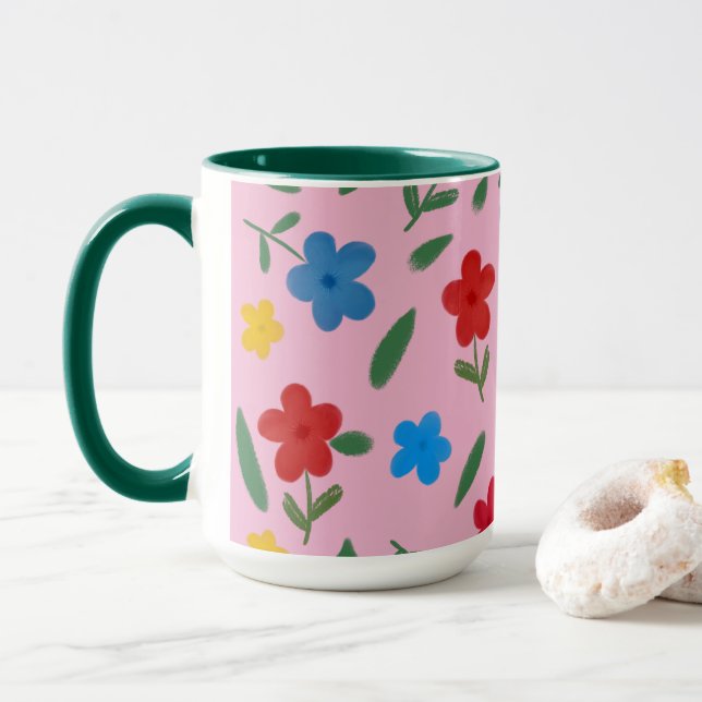 STILVOLLE BLUME PATTER TASSE (Mit Donut)