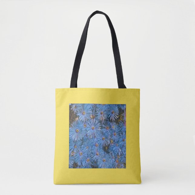 Stilvolle Blütenblumen bemalt Tote-Tasche (Vorderseite)