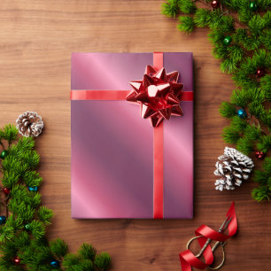 Stilvolle Bordeaux Weihnachtsfeiertag Grosser Gebu Geschenkpapier