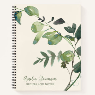 Stilvolle Botanische Herbstdächer Name Rezept Notizbuch