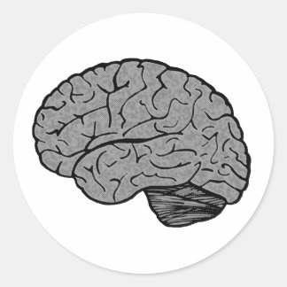 Stilvolle Brain Stickers