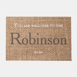 Stilvolle, braune Bauernhaustexte mit braunem Land Fußmatte