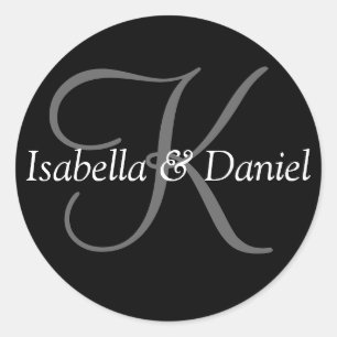 Stilvolle Brautgroom Maßgeschneiderte Hochzeitsmon Runder Aufkleber