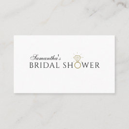 Stilvolle Brautparty QR Code Card Visitenkarte