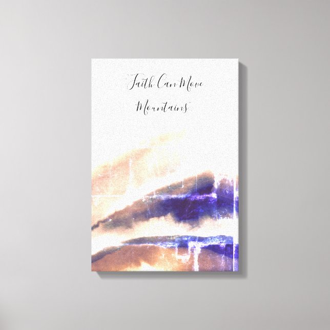 Stilvolle Brick Grungy Mountains Malerei Leinwanddruck (Vorderseite)