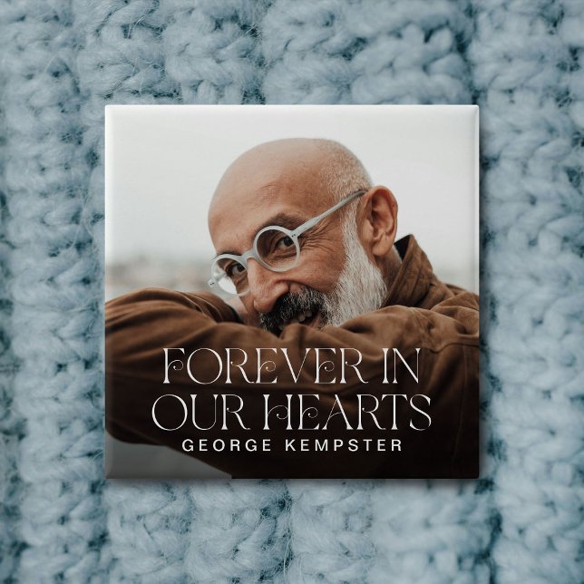 Stilvolle Briefe für immer in unserem Herz Button (Von Creator hochgeladen)