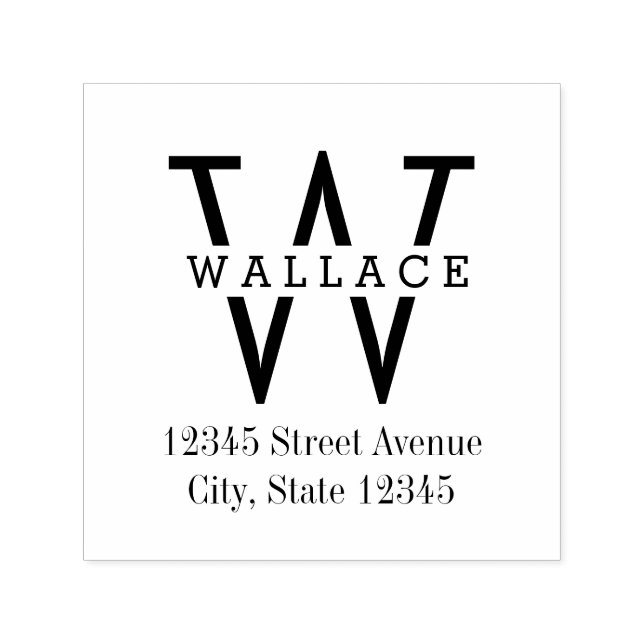 Stilvolle Briefmarke der ersten Rücksendeadresse Permastempel (Design)