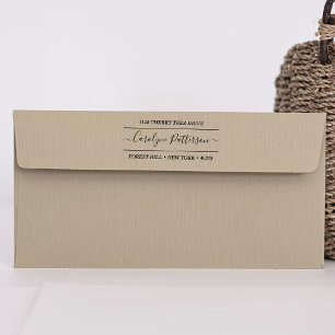 Stilvolle Briefmarke für Individuelle Name und Adr Permastempel