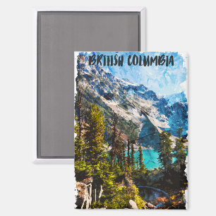 Stilvolle British Columbia Canada Mountain View Magnet