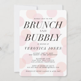 Stilvolle Brunch- und Bubbly Bridal Dusche Einladu Einladung
