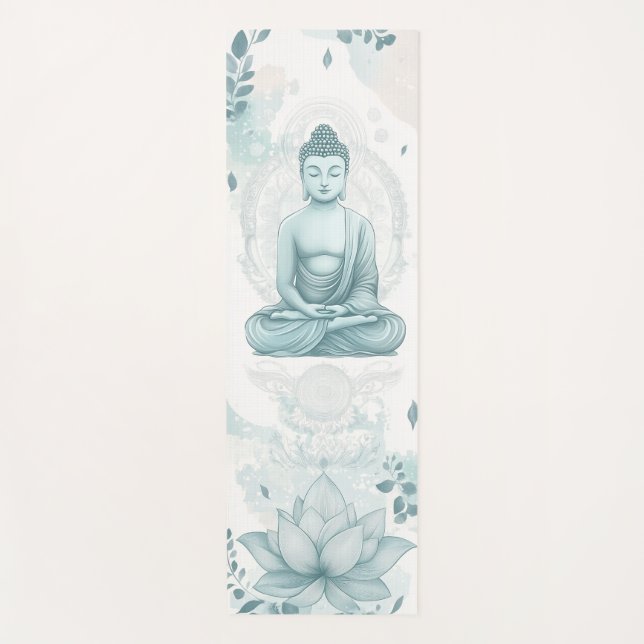Stilvolle Buddha Yoga Mat für Yoga Liebhaber Yogamatte (Vorderseite)