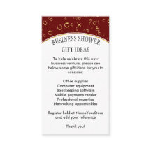 Stilvolle Burgundy BUSINESS SHOWER