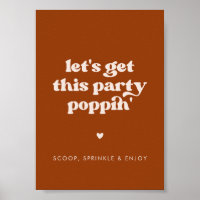 Stilvolle Burnt Orange Lasst uns dieses Party Popp