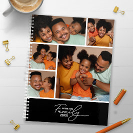 Stilvolle Calligrafy Family Foto Collage Planer