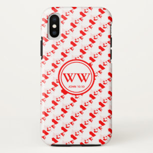 Stilvolle CANADA Monogram Abundant Life John 10:10 Case-Mate iPhone Hülle
