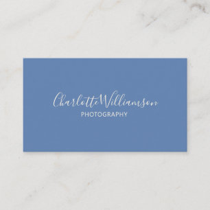 Stilvolle Chic Elegant Monogram Minimalistisch Blu Visitenkarte