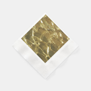 Stilvolle Chic Festive Shiny Gold Golden Glitzer Serviette