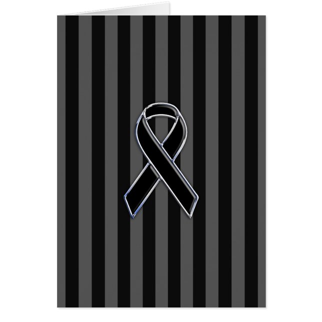 Stilvolle Chrome Black Ribbon Awareness (Vorne)