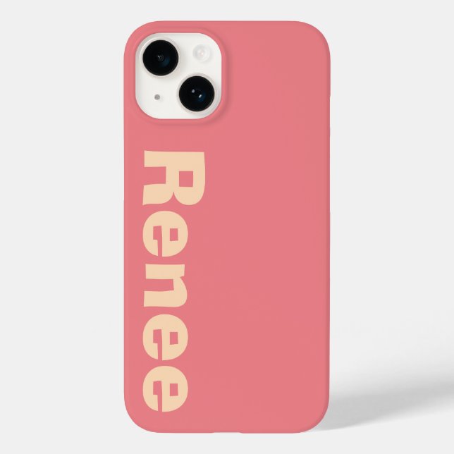 Stilvolle Classic Moderne elegante Monogram Minima Case-Mate iPhone Hülle (Rückseite)