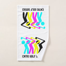 Stilvolle CMYK Golf Badhandtuch Set