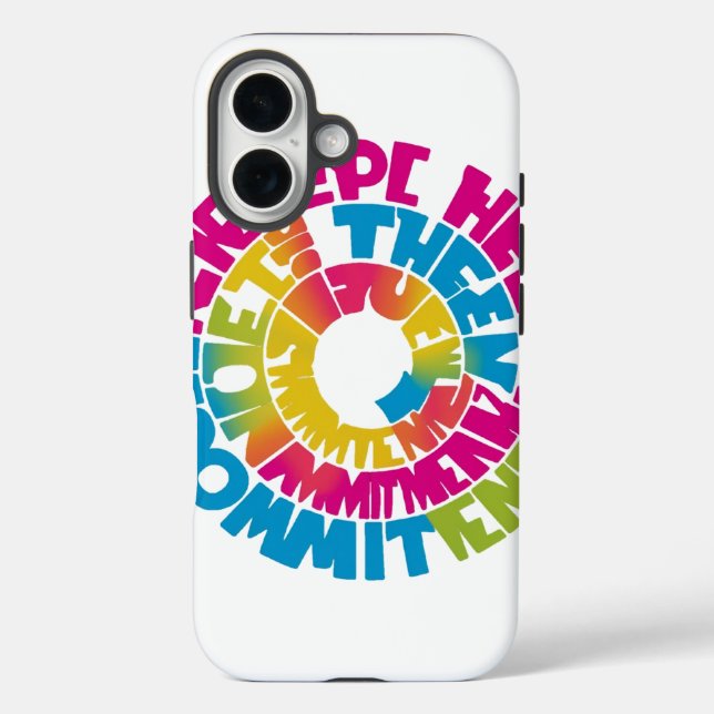 Stilvolle "Commitment" iPhone Exklusive Abdeckung Case-Mate iPhone Hülle (Rückseite)