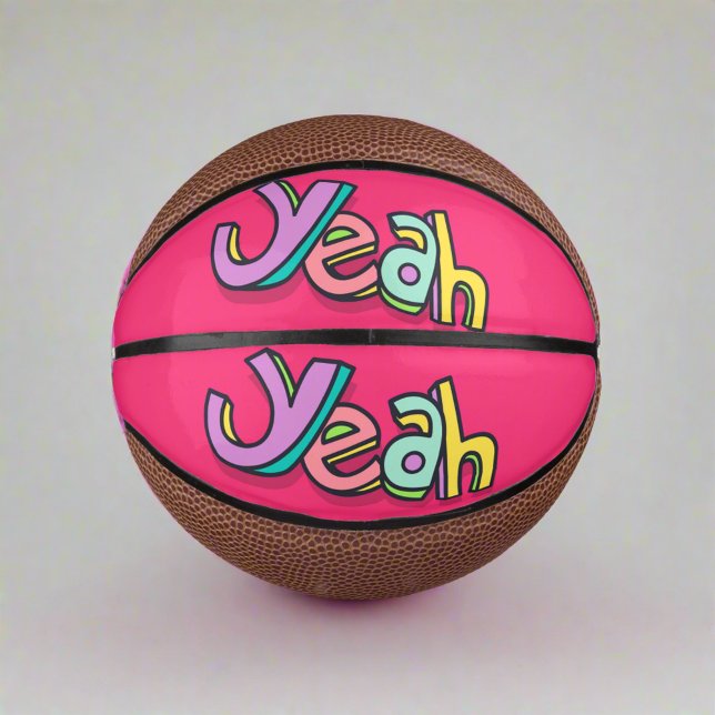 Stilvolle Coole Farbenpracht "Yeah", kühne rosa Sp Mini Basketball (Von Creator hochgeladen)