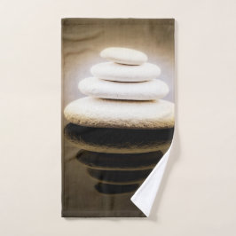 Stilvolle Coole Zen Stones Badhandtuch Set