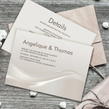 Stilvolle Creme in einer Hochzeit