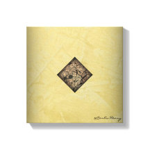 Stilvolle Creme und schwarze Pollock Moderne Kunst