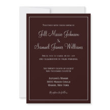 Stilvolle Dunkle Pflaume und graue Hochzeit