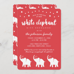 Stilvolle Einladungen zu White Elephant