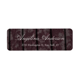 Stilvolle Elegant Brown Wood Handwriting Modern
