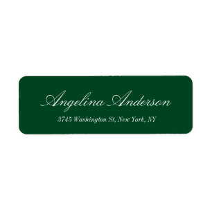 Stilvolle Elegant Forest Green Handwriting Modern