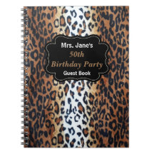Stilvolle Elegant Leopard Print 50. Geburtstag Gas
